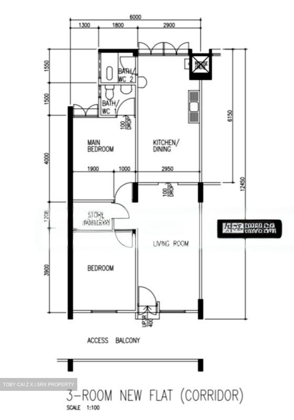Blk 124 Bedok North Road (Bedok), HDB 3 Rooms #498016341